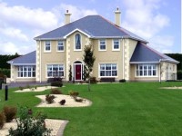 Ragwalling & Marbling, external painting of private houses, recently completed project by Brian Bonner & Sons Ltd, Painting & Decorating Contractors, Co. Donegal, Ireland